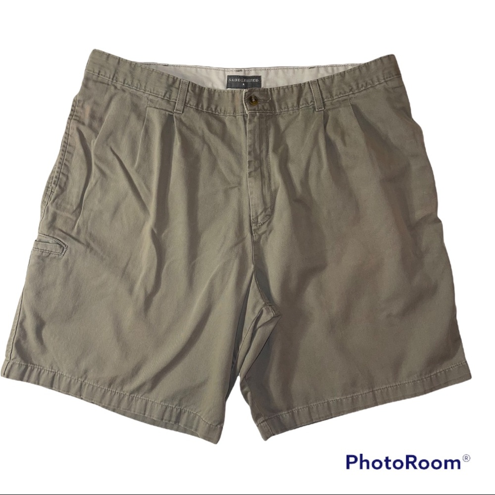 Saddlebred Sage Green Casual Bermuda Shorts 40
